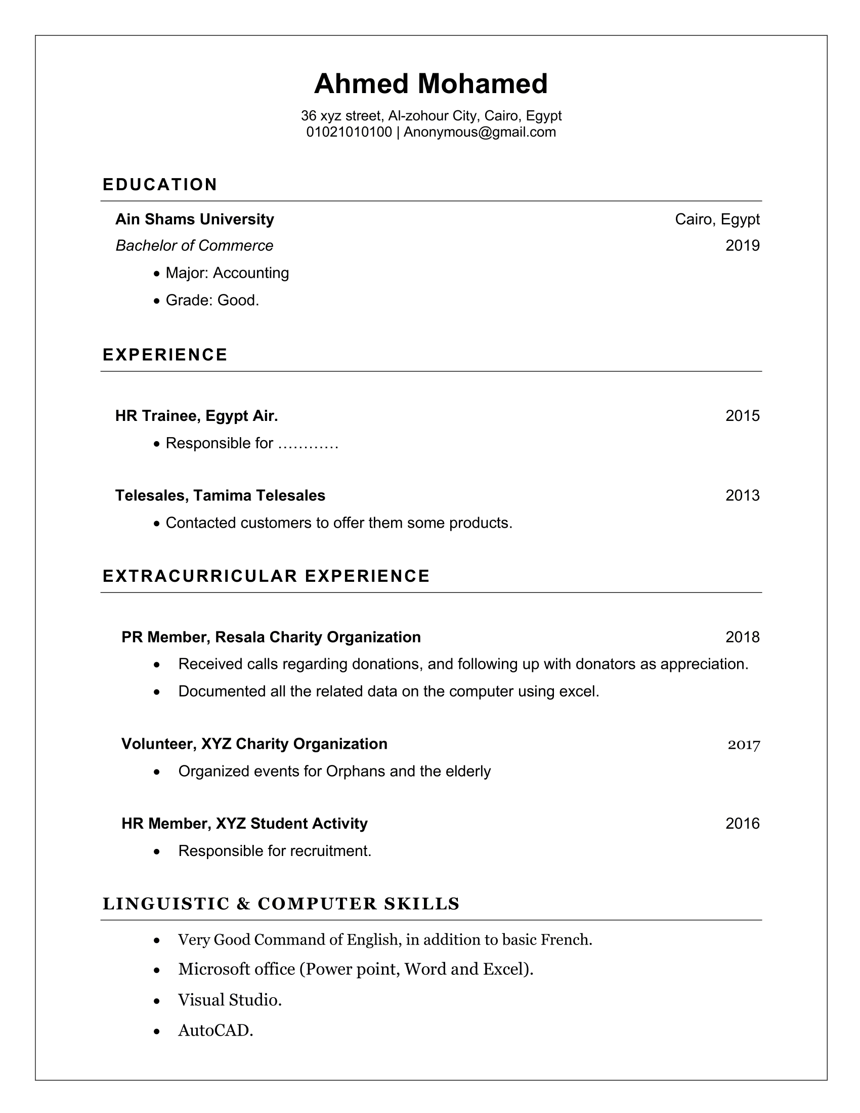 CV Template